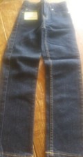 New nwt Faded Glory 7 slim 7s straight adjustable waist denim blue jeans boys dk