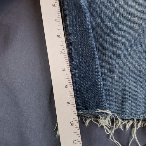 7 For All Mankind Shorts Womens 28x9.5 Blue Cut Off Denim Jeans Jorts - Picture 11 of 13