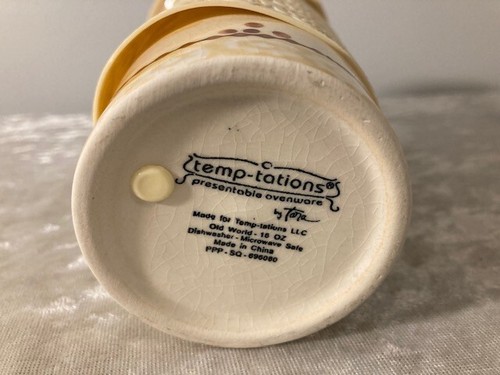 Temptations Travel Mug Keramik mit Deckel Old World 16 Oz. Beige & Braun - Bild 4 von 4
