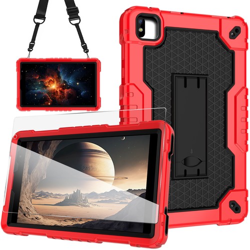 Funda para FOXX P8 8 pulgadas híbrida a prueba de golpes estuche incorporado soporte correa para el hombro - Imagen 153 de 154