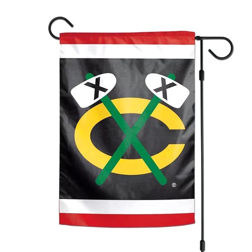 Chicago Blackhawks WinCraft 12" x 18" Double-Sided Garden Flag - Picture 3 of 3
