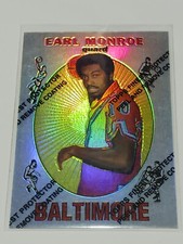 1996-97 Topps Earl 'The Pearl' Monroe Finest Reprint Refractor #31 HOFer RARE!!