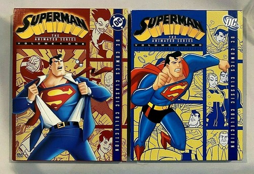 SUPERMAN: The Animated Series - Vols. 1 & 2 (DVD, 2004, 36 Episodes on 4 discs) - 第 1/6 張圖片