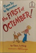 Vintage Grolier Please Try To Remember The First Of Octember By Seuss VERY GOOD