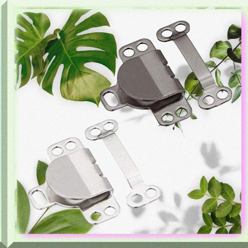 StitchMaster 60: Silver & Gun Black Sewing Hooks & Closures for Trousers, Skirts - Imagen 2 de 7