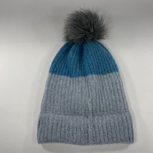 Columbia Bommel Beanie Sockenmütze Strickmütze Rodel blau grau Winter Unisex 0/S - Bild 10 von 20