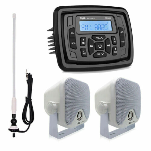 Sistema de Sonido Estéreo Marino Receptor Impermeable IP66 FM AM Radio para ATV UTV - Imagen 8 de 18