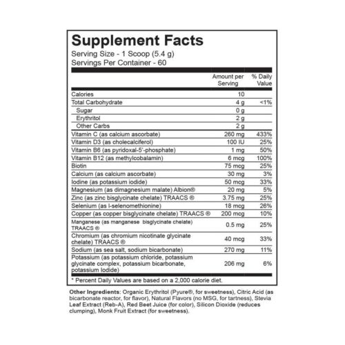 Jigsaw Health - Electrolyte Supreme Powder Drink Mix Mixed Berry Flavor Broad - Picture 4 of 5