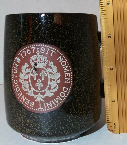 Redware French Milled Coin 1767 Coffee Mug 9 Fl Oz Tea Cup - Picture 12 of 12