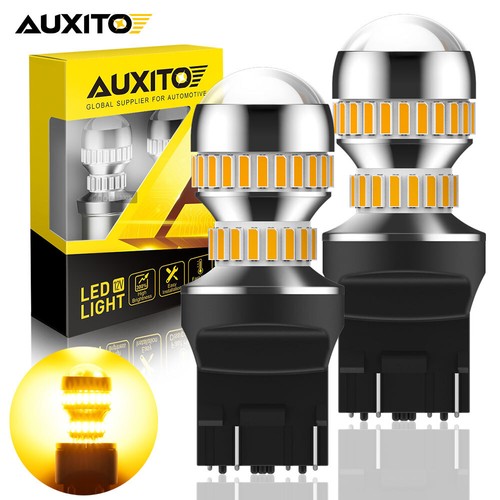 2X AUXITO T20 7443 7440 24/42/54smd AMBER LED TURN SIGNAL LIGHT BULBS GLOBE 12V - Picture 37 of 42