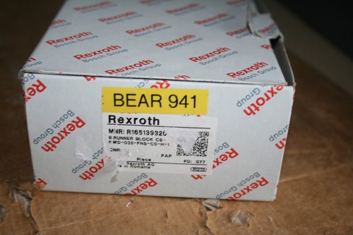 BOSCH REXROTH B RUNNER BLOCK R165139320 KWD-030-FNS-C0-H-1 - Picture 2 of 9