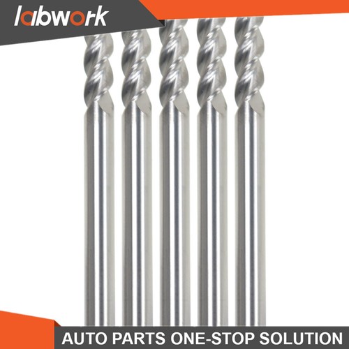 Labwork 5 Pack 3/16" 3 Flute Regular Length Carbide End Mill For Aluminum - Picture 9 of 15