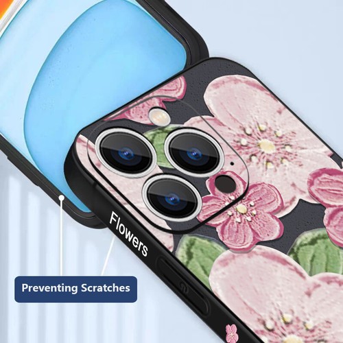 Coque Antichoc Fleur TPU Pour iPhone 15 Pro Max 14 13 12 11 XR XS 8 Étui Cover - Photo 11 sur 18