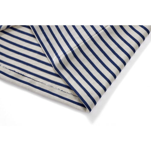 New hot Men's Classic Blue White Retro Striped Round Neck Short/long-Sleeved Top - Picture 19 of 26