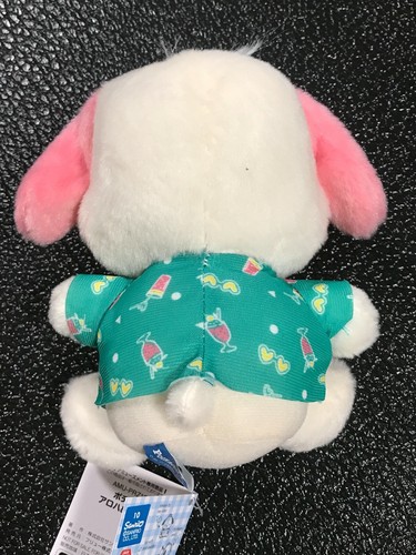 Peluche Sanrio Pochacco Aloha (verde) limitado a Japón número de seguimiento - Imagen 6 de 10