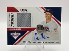 2020 Panini USA Baseball - Stars & Stripes Signatures Chris McMahon /222