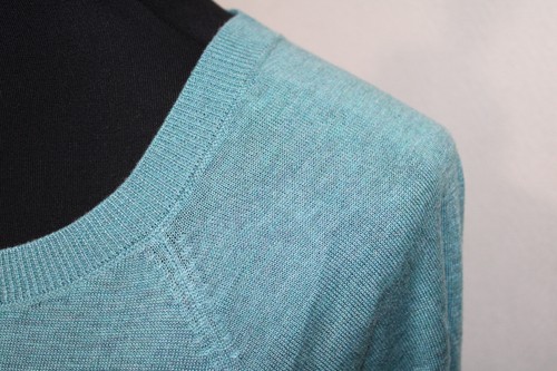 Neu mit Etikett apt. Tunika Pullover 9 Gr. XXL hell aquatisch blau grün Stufen Strick asymmetrisch - Bild 4 von 7
