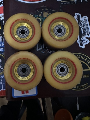 OG Vintage Schmitt Stix SS Radials 63 x 36mm 50D Skateboard Wheels 80s ...