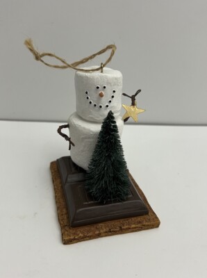 Smores Marshmallow Put Star on Christmas Tree Holiday Xmas Ornament Collector