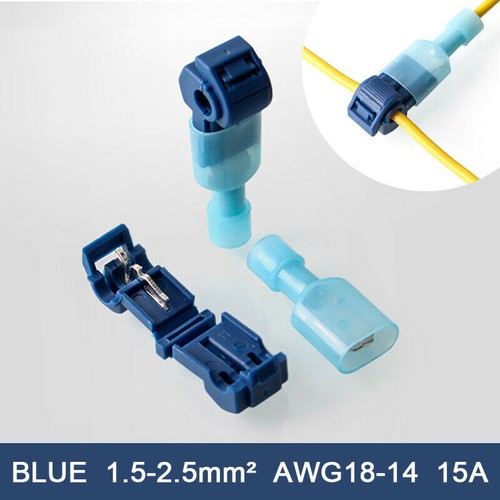 120pcs T-Taps Insulated Electrical 22-10AWG Wire Connector Quick Splice Terminal - 第 7/12 張圖片