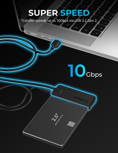 USB 3.2 Type-A to SATA/U.2 SSD Adapter - Afbeelding 4 van 7