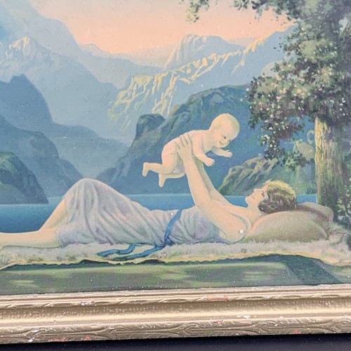 R Atkinson Fox Urgelles Loves Paradise 1925 Borin Chicago 15 x 9" Mutter & Kind - Bild 2 von 8