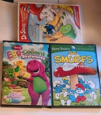 Barney: Egg-cellent Adventures DVD Very Good + Smurfs + Dr Seuss Green Eggs 