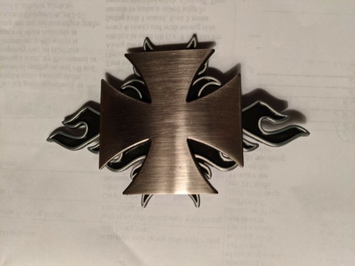 Buckle Gürtel Motorrad Celtic Norse Cross Style Pewter 1,5 Zoll Gürtel NEU! geschenk