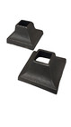Cast Iron Square Cover Shoes for Fence Post / Railing - 2 pack - Mulitple sizes