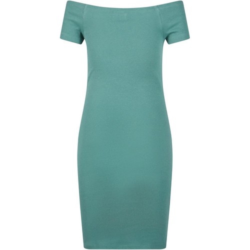 Urban Classics Ladies Spento Spalla Costola Vestito Cocktail Jerseykleiud - Picture 46 of 72