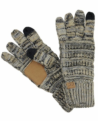 CC Handschuhe Mix Farbe Unisex Zopfmuster Winter Warm Antirutsch Touchscreen Handschuhe - Bild 36 von 82