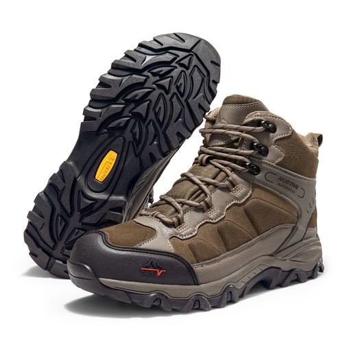 Men's Waterproof Hiking Boots Outdoor Trekking Lightweight Mountaineering Shoes - Picture 36 of 62