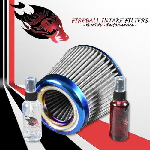 3" Reusable High Flow Performance Cold Air Intake Filter Kit Silver For Hyundai - Picture 8 of 13