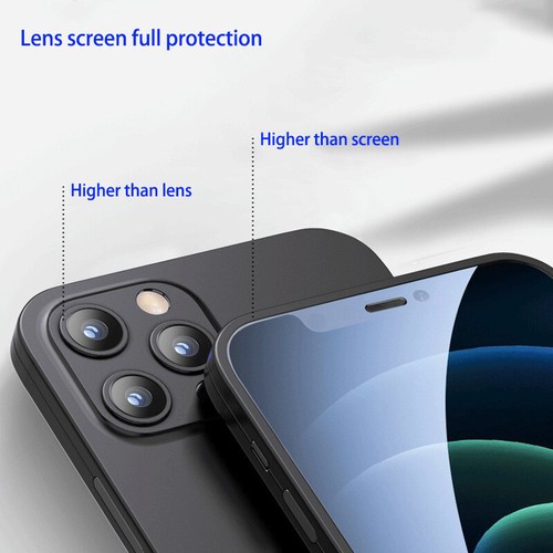 For Iphone 12 Mini Pro Max Case Tempered Glass Film Integral Whole 360 Protector - Picture 2 of 8