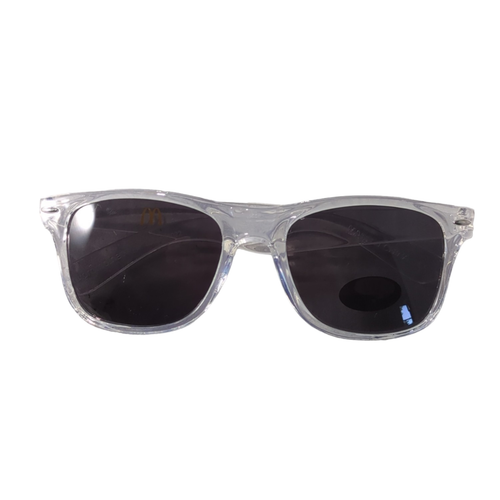 NEU McDonalds Sonnenbrille klar durchscheinendes Gestell mit UV-Schutzgläsern - Bild 1 von 5