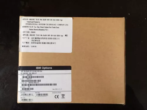 IBM 73GB 10K SFF HS SAS HDD 2.5" - OPTION:40K1052 IBM P/N:40K1020 FRU:39R7366