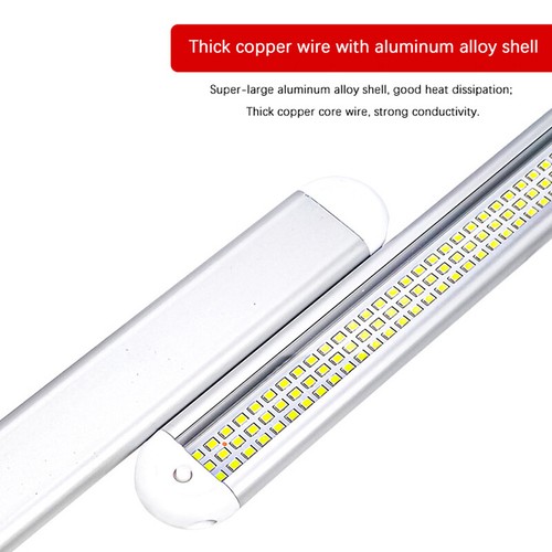 12-85V 120LED Car Interior Light Strip Bar Lamp Van Bus Caravan On/Off Switch - Photo 6/7