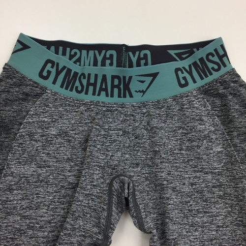 GYMSHARK Leggings grau anthrazit mintgrün Logo Taille Po Verbesserung Damen Gr. XS - Bild 3 von 10