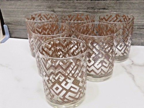 Juego 6 Gafas De Colección MCM Taste Setter Rocks Antigua Moda Marrón Zigzag Geométrico - Imagen 7 de 8