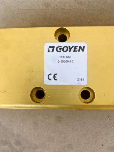 Goyen 12TL5/2L Linear, 5 Port, G1/2 Manual Lever Operated Valve 0-1000 Kpa - Picture 8 of 9