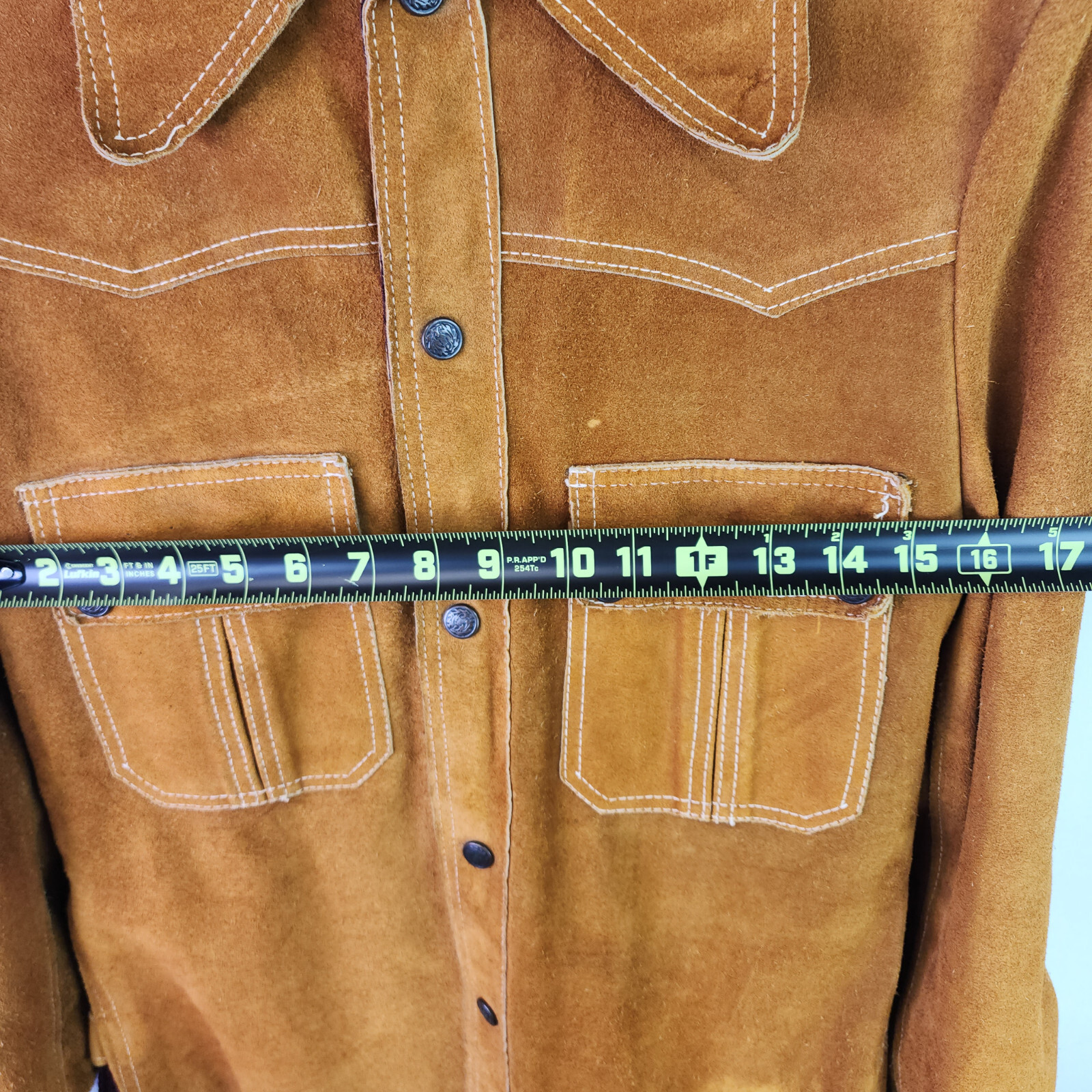 Vintage 1970s Joker Suede Rancher Jacket Western Styling Lined Huga 320319