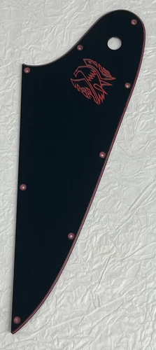 New-For Gibson Firebird Red"Logo" Style Guitar Slinger Parts Pickguard Black