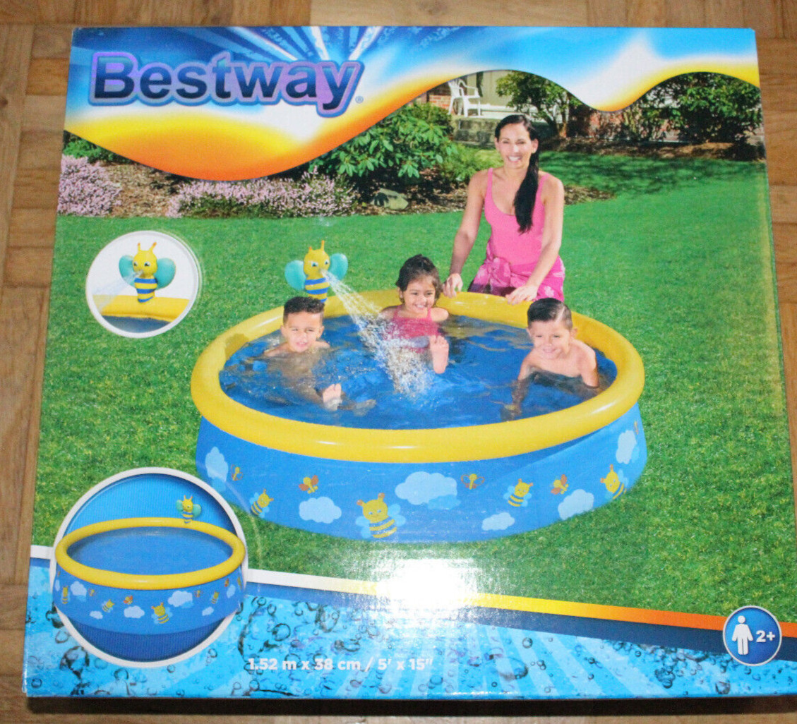 Piscina infantil Bestway NUEVA 152 x 38 cm Fast Set Spray Piscina Piscina de bolas Niños Bolas