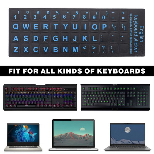 6 Pcs Aufkleber Für Computertastaturen Universelle Englische Tastaturaufkleber - Bild 5 von 10