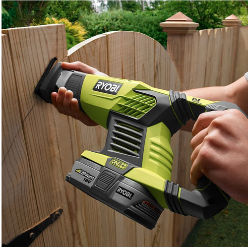 Ryobi 18V ONE+ Reciprocating Saw Kit | 2Ah Battery, Charger/Blade | Compact Tool - Picture 3 of 7