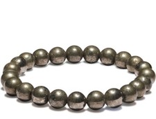 Bracelet en pyrite original pour hommes et femmes, bracelet aimant argent-8 mm