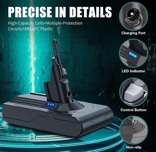 Upgraded 7000Mah V8 Battery Replacement Compatible with Dyson V8 Animal Batte... - Bild 2 von 6