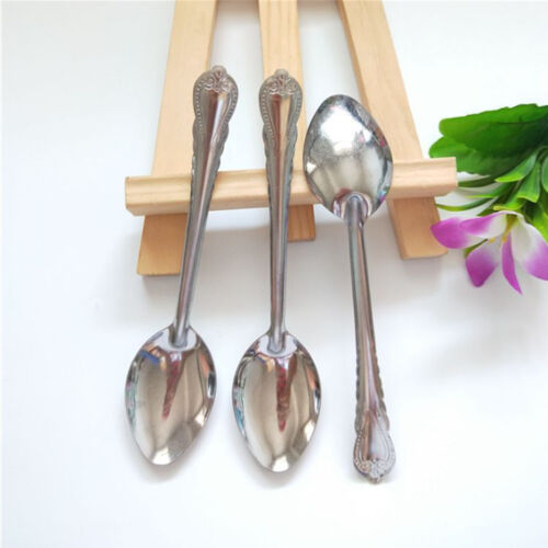 12/24 Pieces Stainless Steel Forks And Spoons Flatware Tableware Set Kitchen - Picture 5 of 7