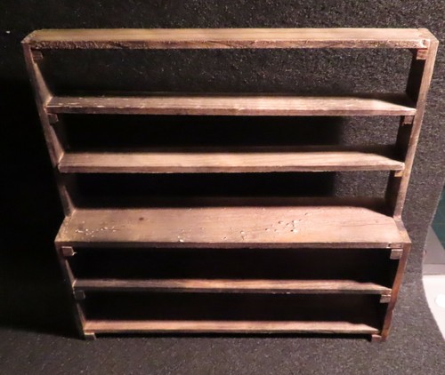 Estantería Tienda Madera Miniatura Desgasteada Western 1:12 #WO1950 Mexicana - Imagen 8 de 9