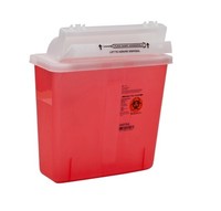 Lot Of 5 Tyco Healthcare Kendall Single Use 5 Quart Sharps Container Id 8507sa Lot Of 5 Tyco Healthcare Kendall Single Use 5 Quart Sharps Container Id 8507sa